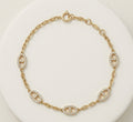18K Yellow Gold Pig-Nose Link Bracelet, 0.30ctw