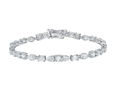 18K White Gold Fancy-Shape Bracelet