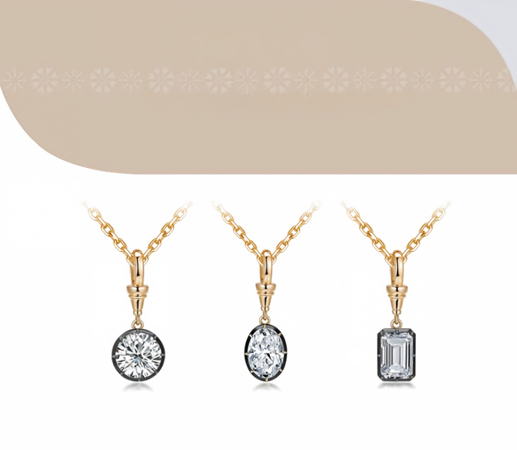 18K Yellow Gold Oval Black-Gold Pendant with Enhancer Clasp, 1.00 ct