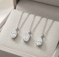 Pear-Shaped Minimalist Necklace, 0.50 ct