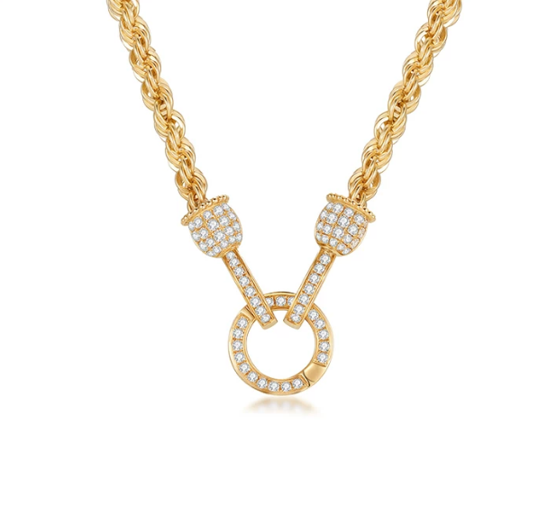 18K Yellow Gold 50 cm Enhancer Twist Chain, approx. 7 g total weight