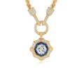 18K Yellow Gold Octagonal Vintage Pendant