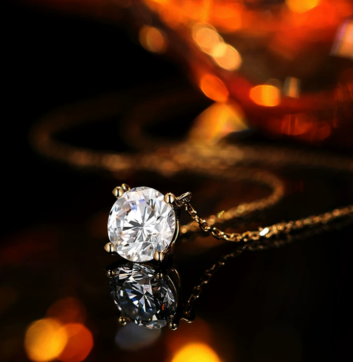 Four-Prong Necklace, 1.00 ct