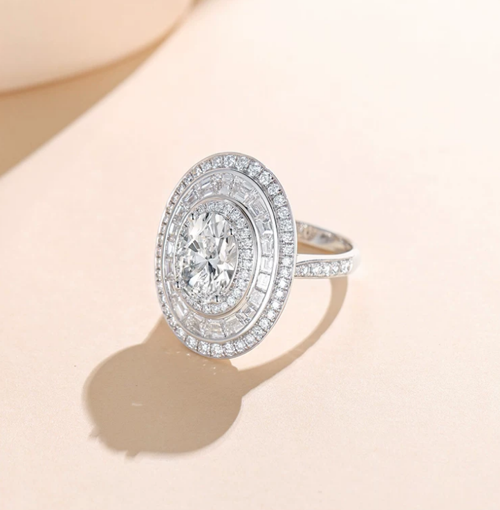 PT950 Platinum Roman Miracle Convertible Ring, 3.00 ct center stone
