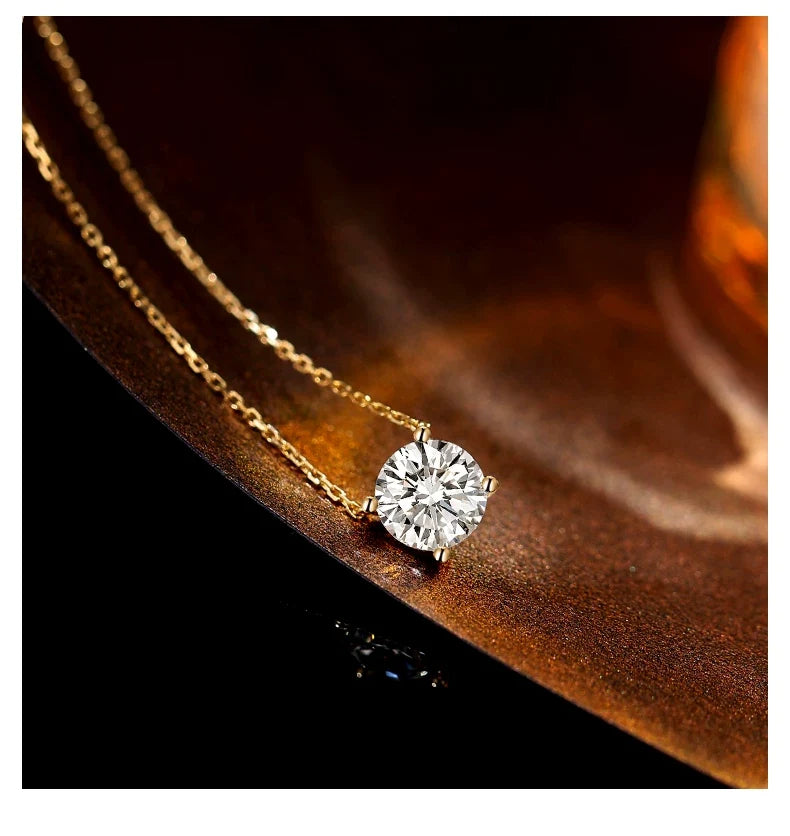 Four-Prong Necklace, 1.00 ct