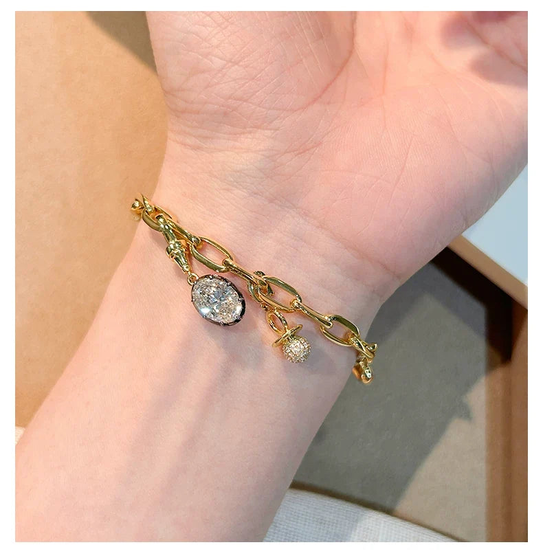 18K Yellow Gold Boundless Bracelet, approx. 5 g total weight [20 cm total length]