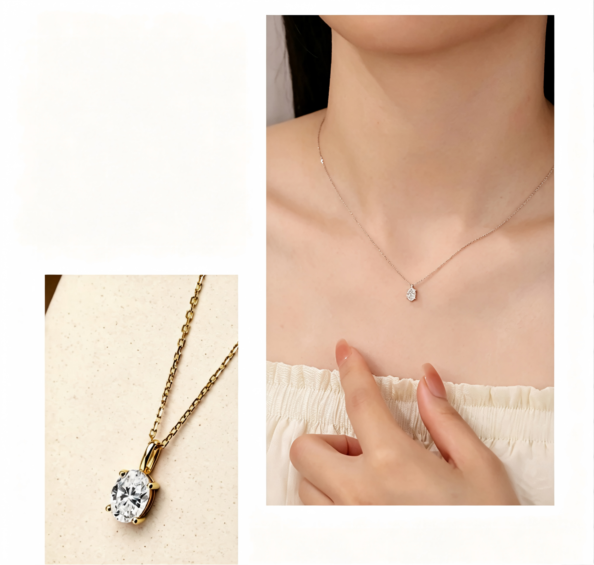 Marquise Minimalist Pendant, 1.00 ct