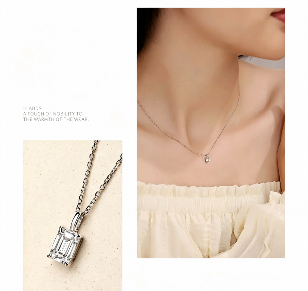 Marquise Minimalist Pendant, 1.00 ct