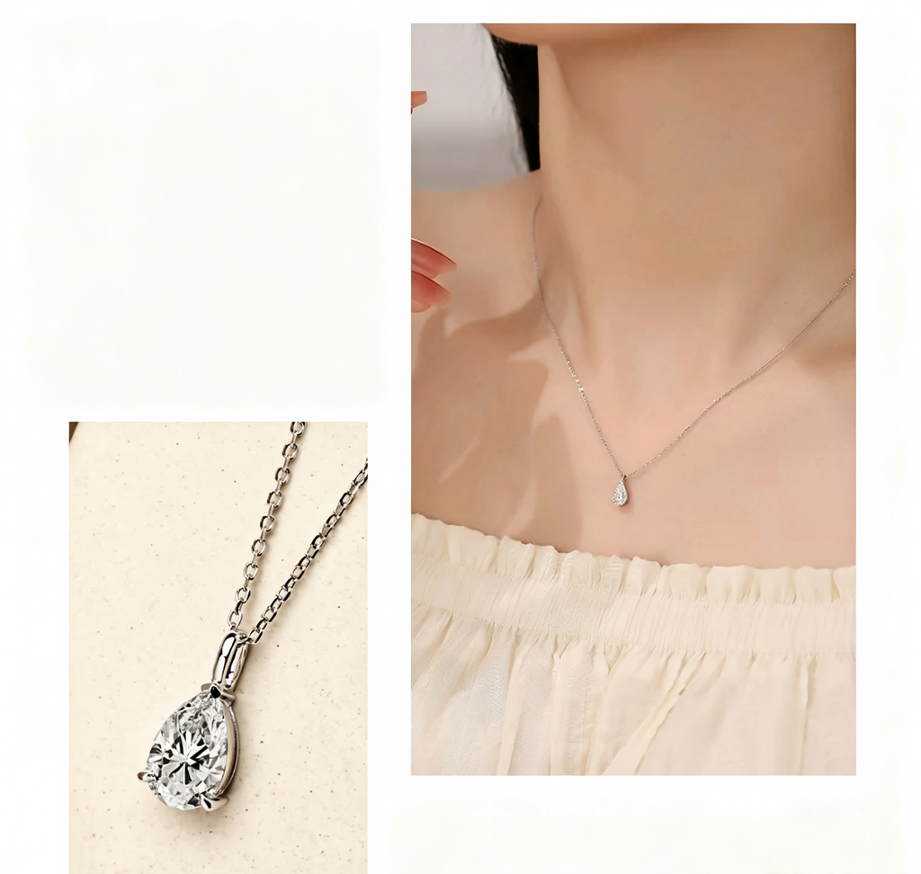 Marquise Minimalist Pendant, 1.00 ct