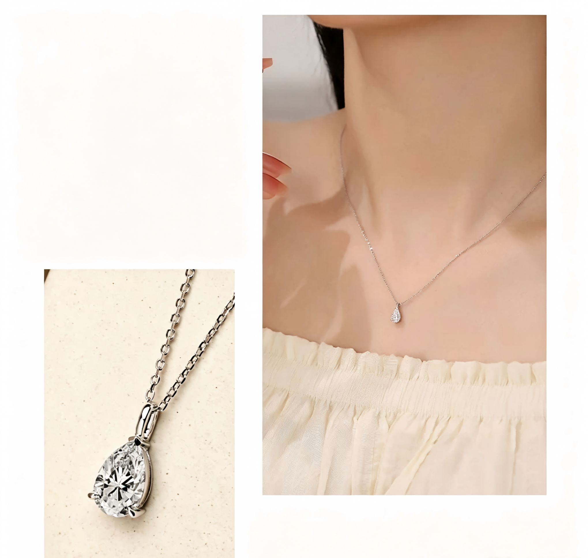 Marquise Minimalist Pendant, 1.00 ct
